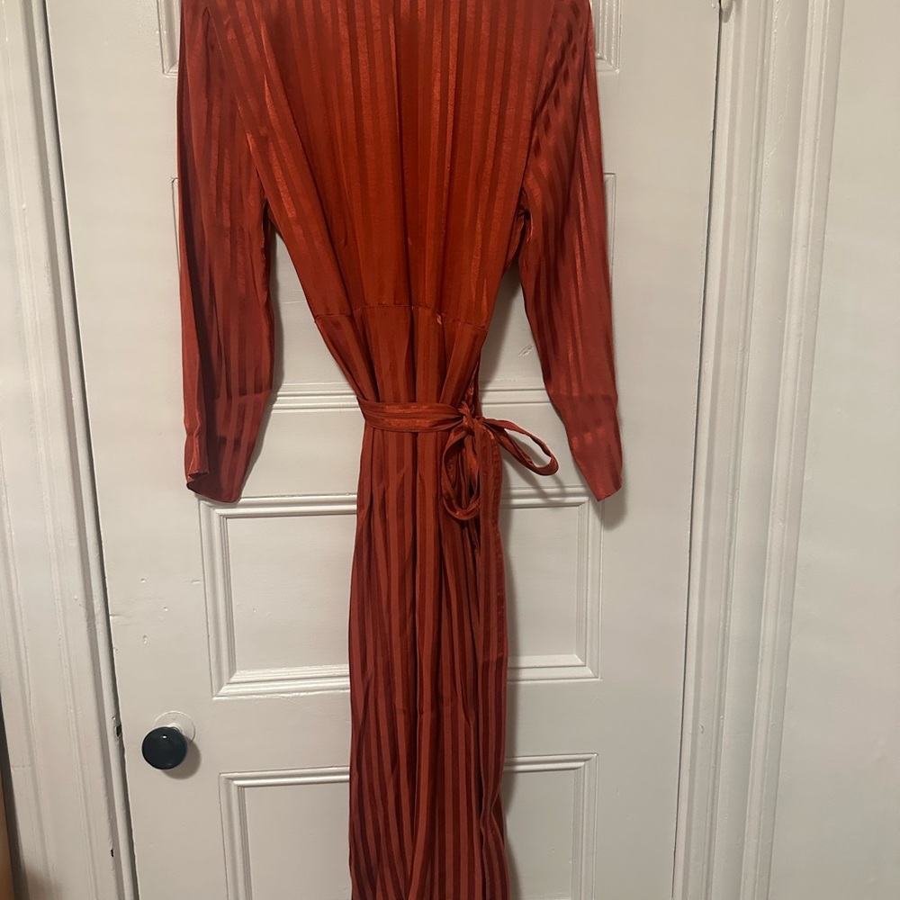 Madewell Rust Long Sleeve Dress - Picture 11 of 15